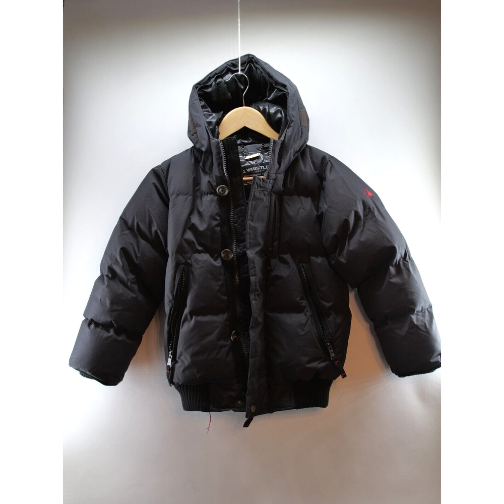 J Whistler Boy’s Size 7 Puffer Fur Hooded Parka Jacket Green Winter‎